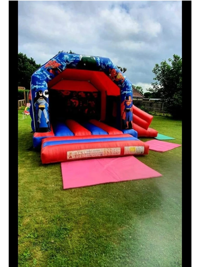 Superhero Slide bouncy castle